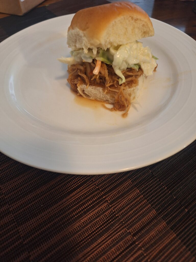Pulled Chicken Slider with SPJ!