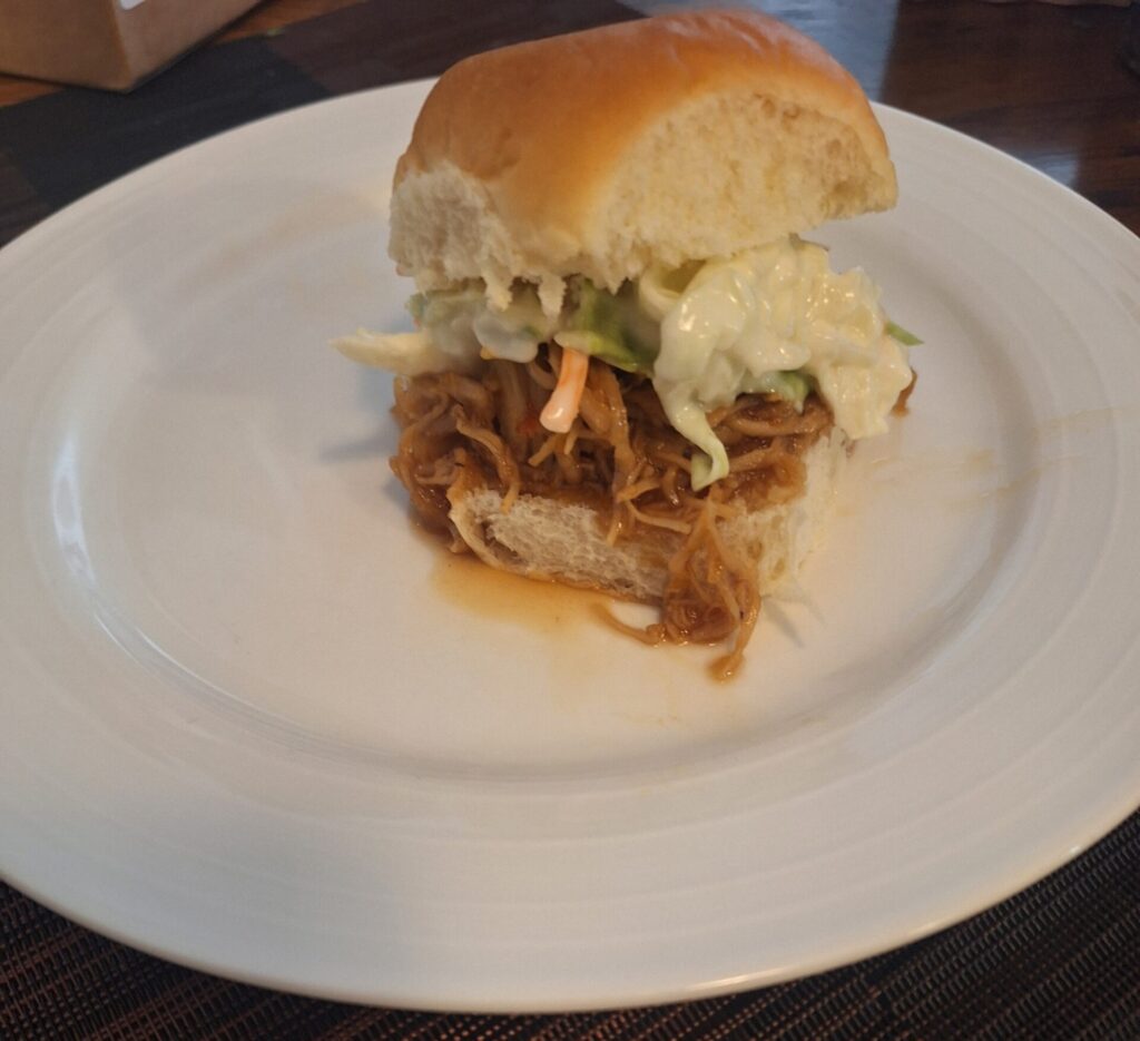 Pulled Chicken Slider with SPJ!