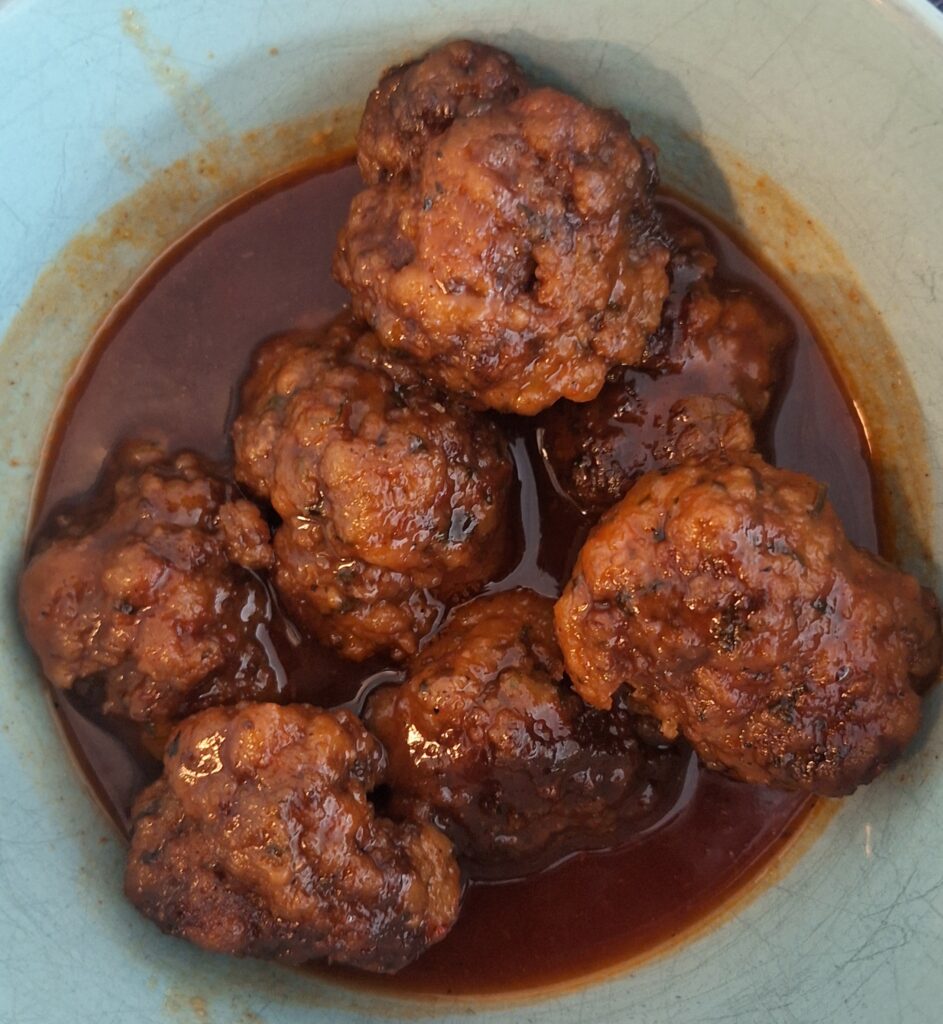 Crockpot Meatballs with Sheri's Pepper Jelly